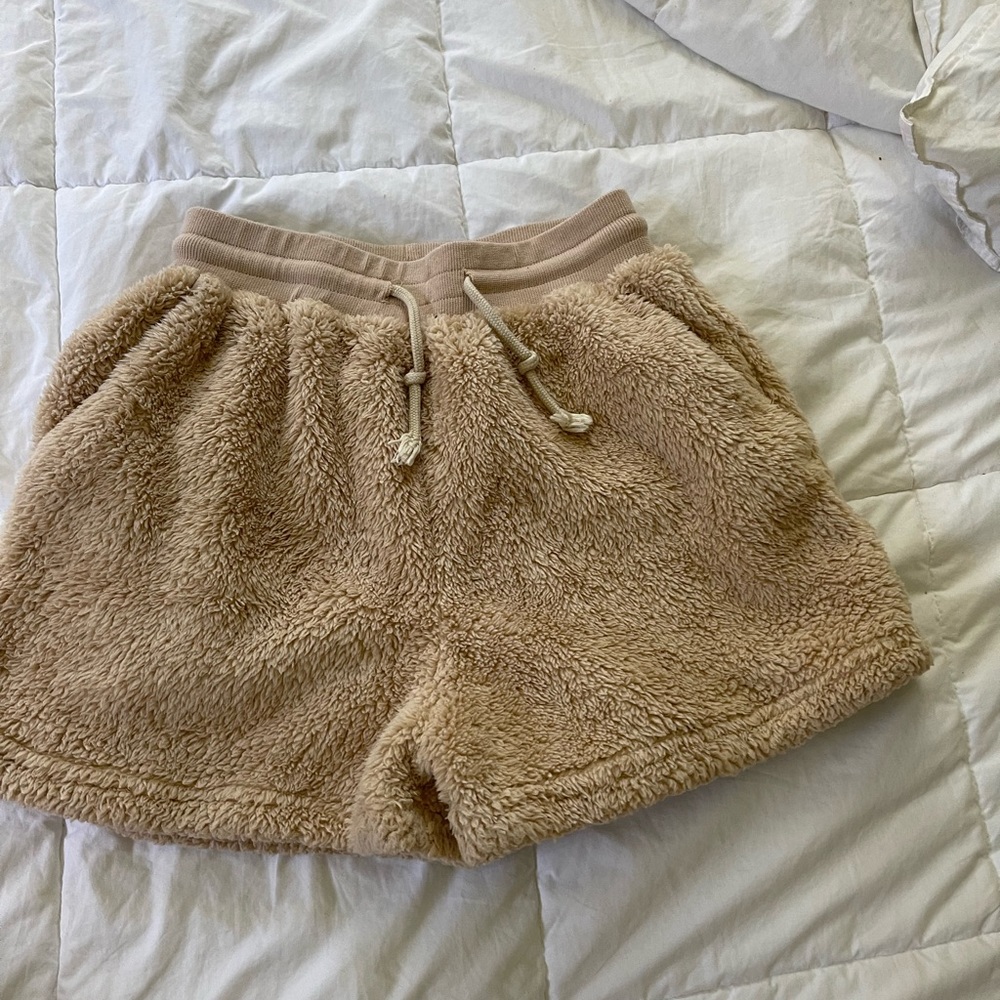 Nasty Gal fluffy shorts